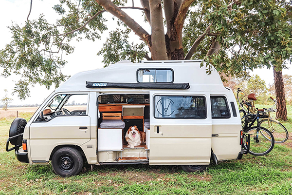 A self-contained campervan makes freedom camping a lot easier.